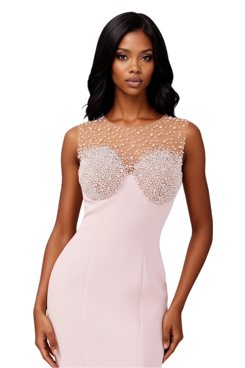 Sleeveless Maxi Viscose Mermaid Dress