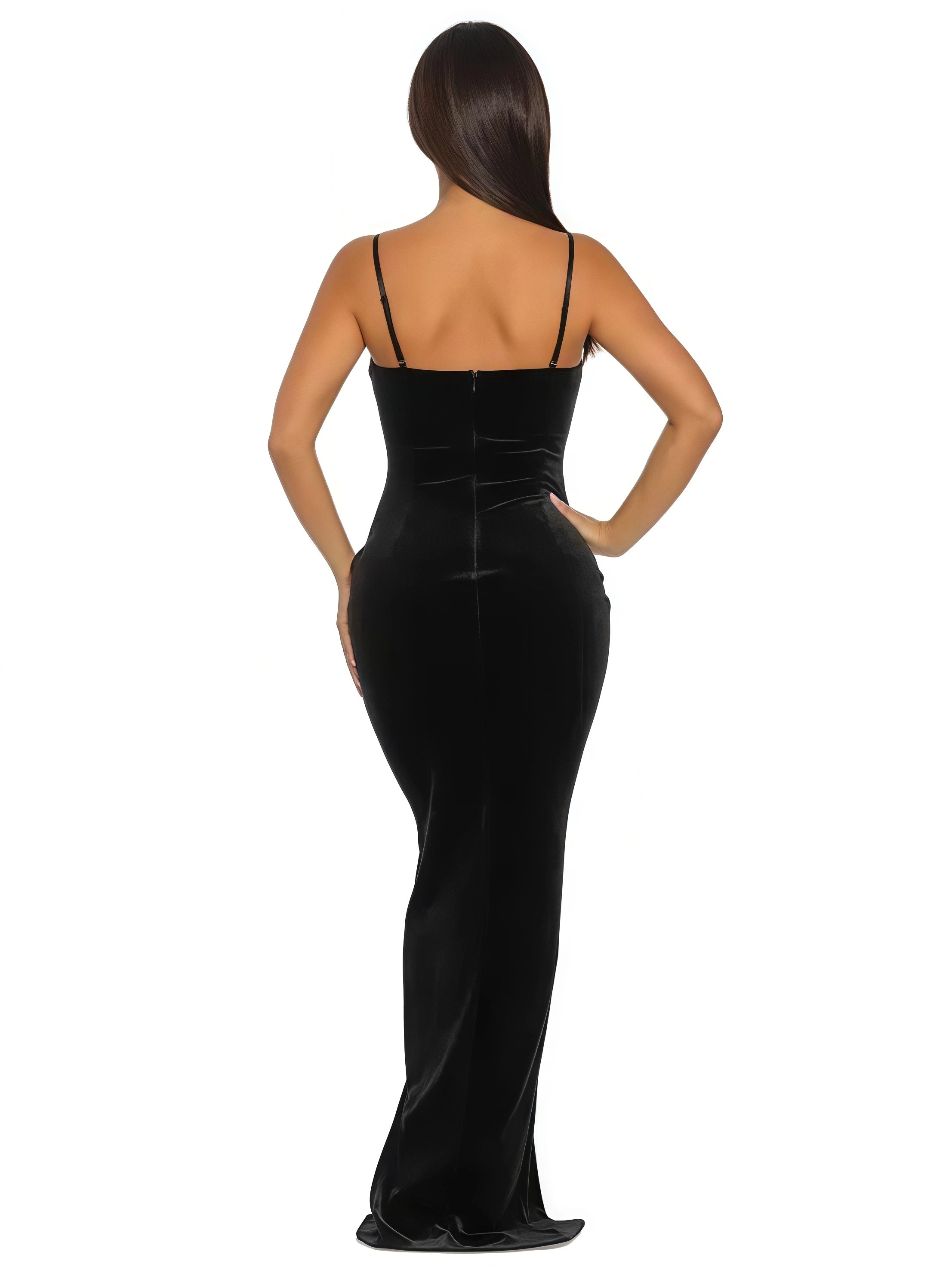 Corset Inspired Sheer Maxi Dress