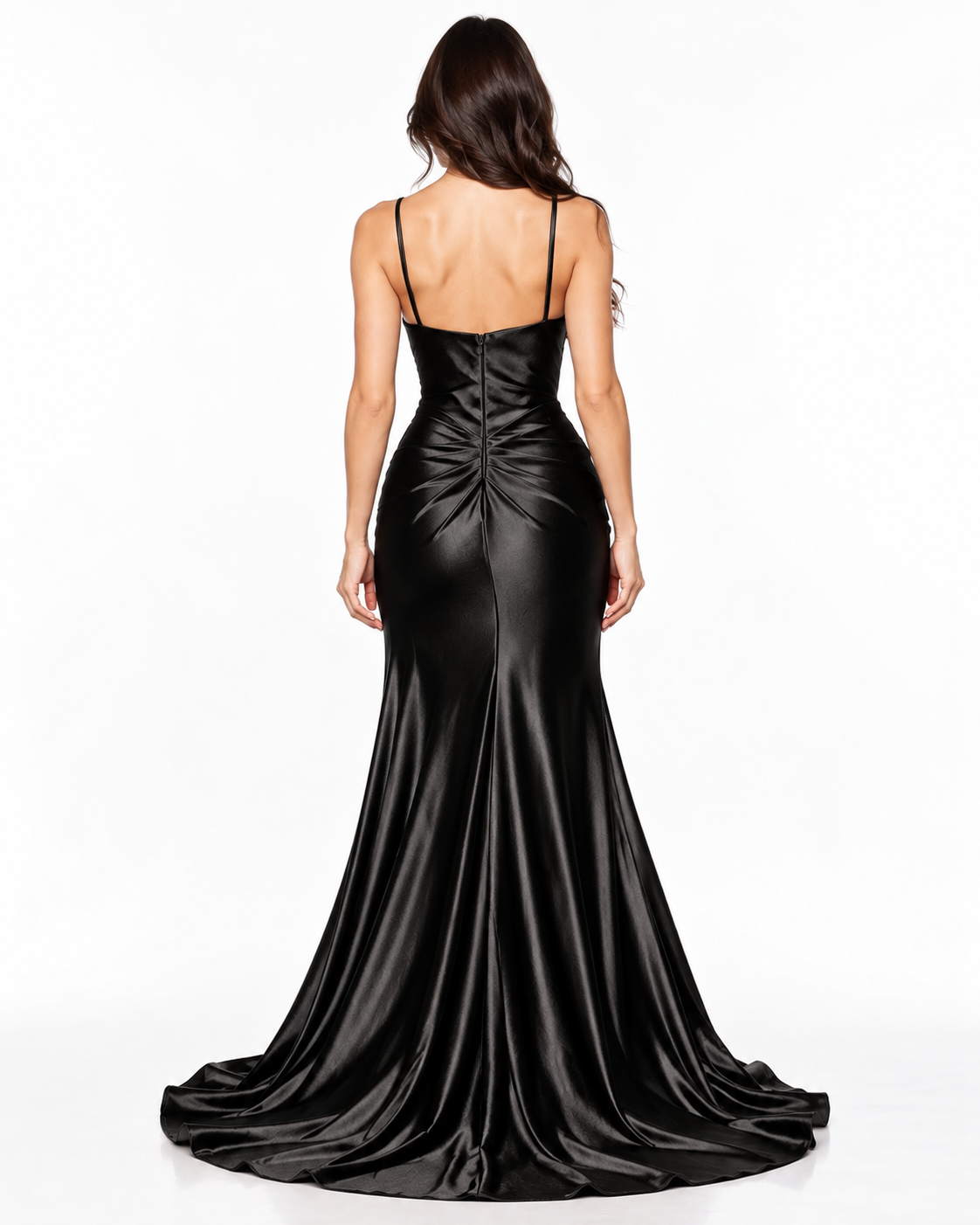 Soft Satin Fit & Flare Gown