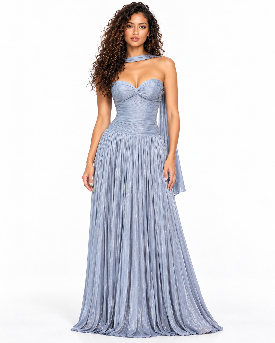 Sweetheart Strapless Luminescent Chiffon A-Line Dress