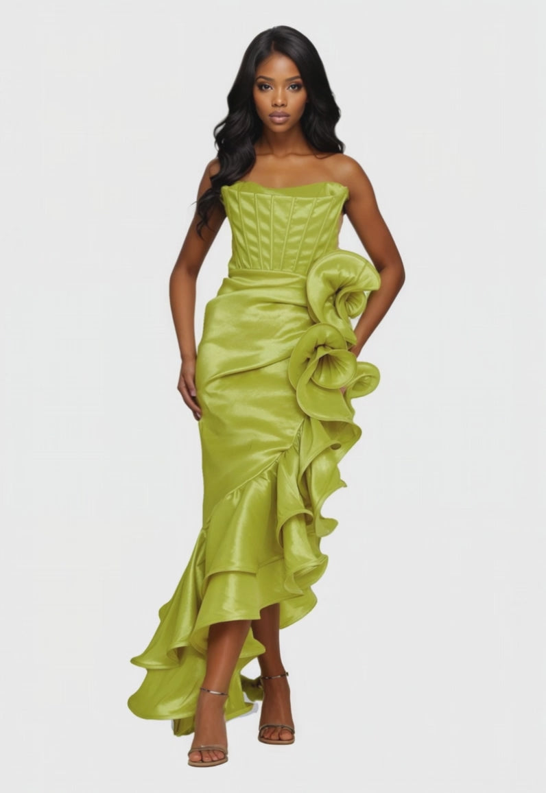 Strapless Maxi Column Dress