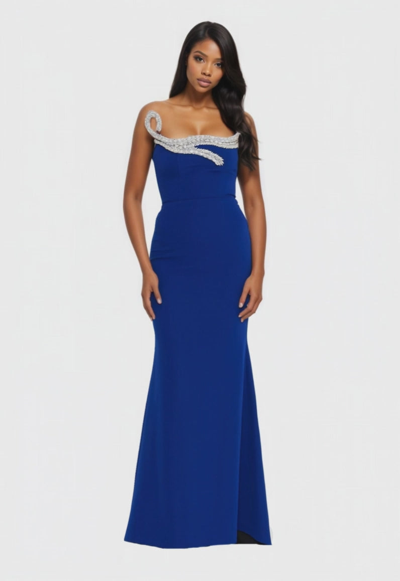 Strapless Maxi Viscose Mermaid Dress